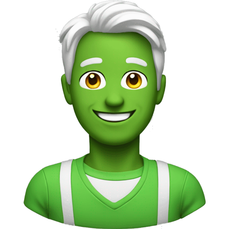 Green Morphsuite Guy, Smiling emoji