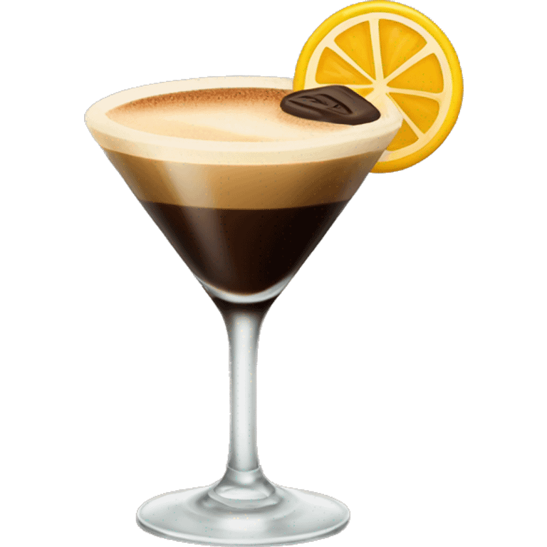 espresso martini in a glass emoji