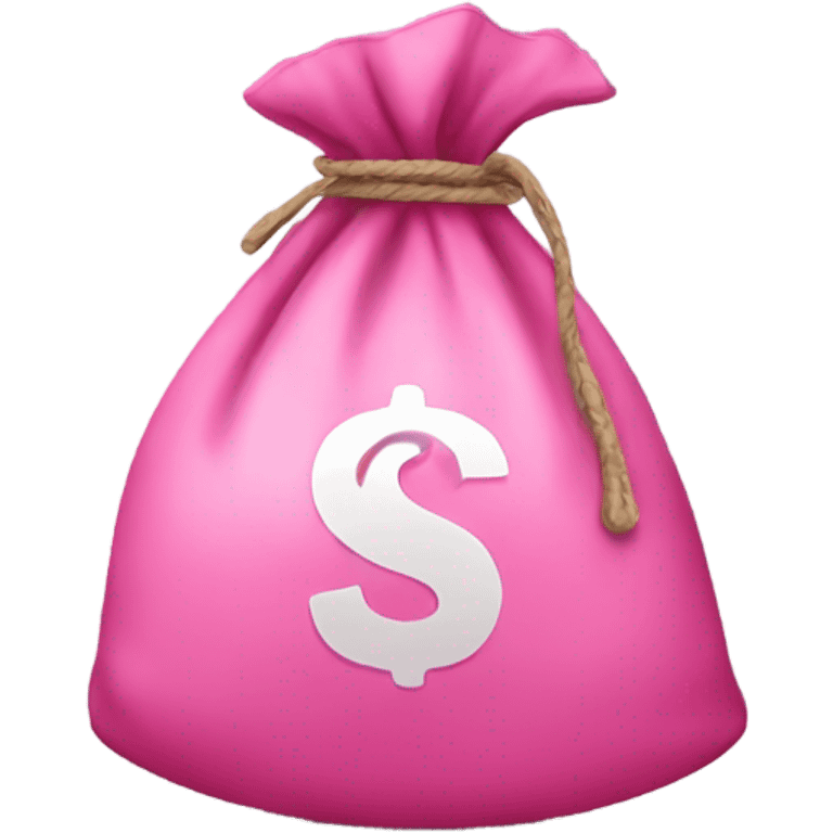 Pink money bag emoji