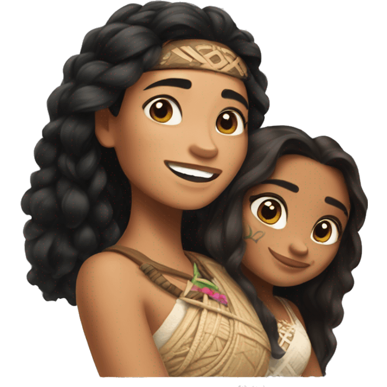 Moana and jasmine  emoji