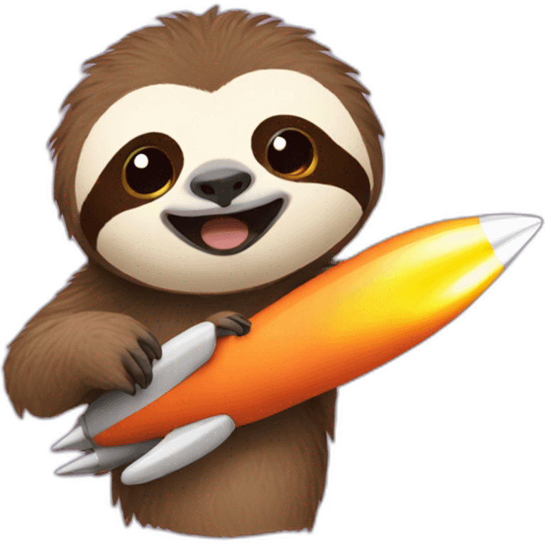 Sloth + rocket emoji