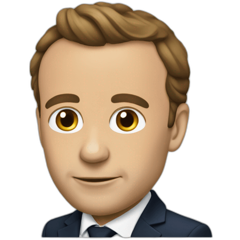 Macron a l’envers emoji