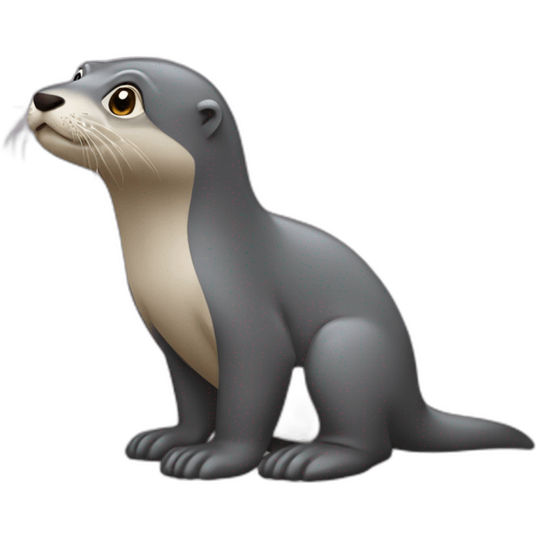 Loutre sur un éléphant emoji