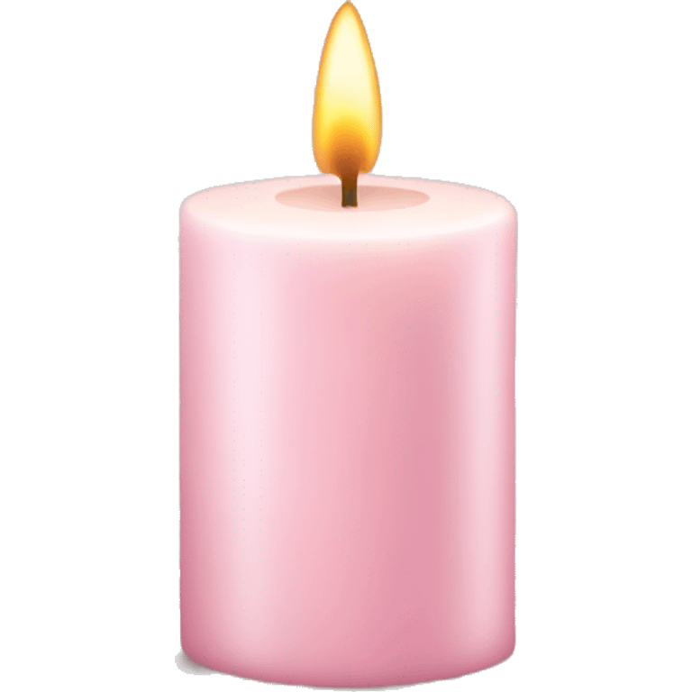 pale pink christmas candle emoji