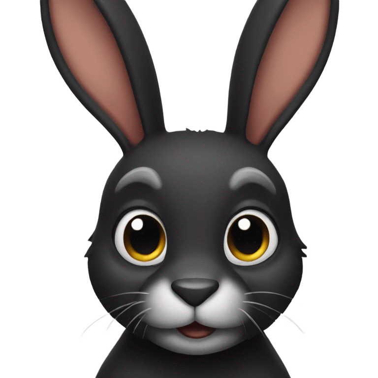 black rabbit emoji