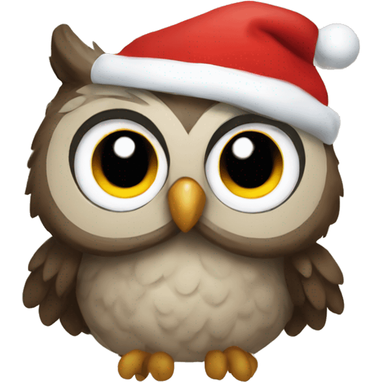 Owl Christmas emoji