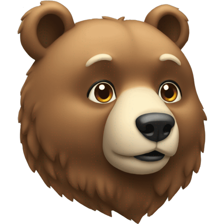 thinking bear emoji