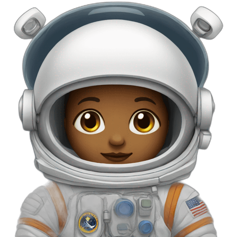 newborn in astronaut costume emoji