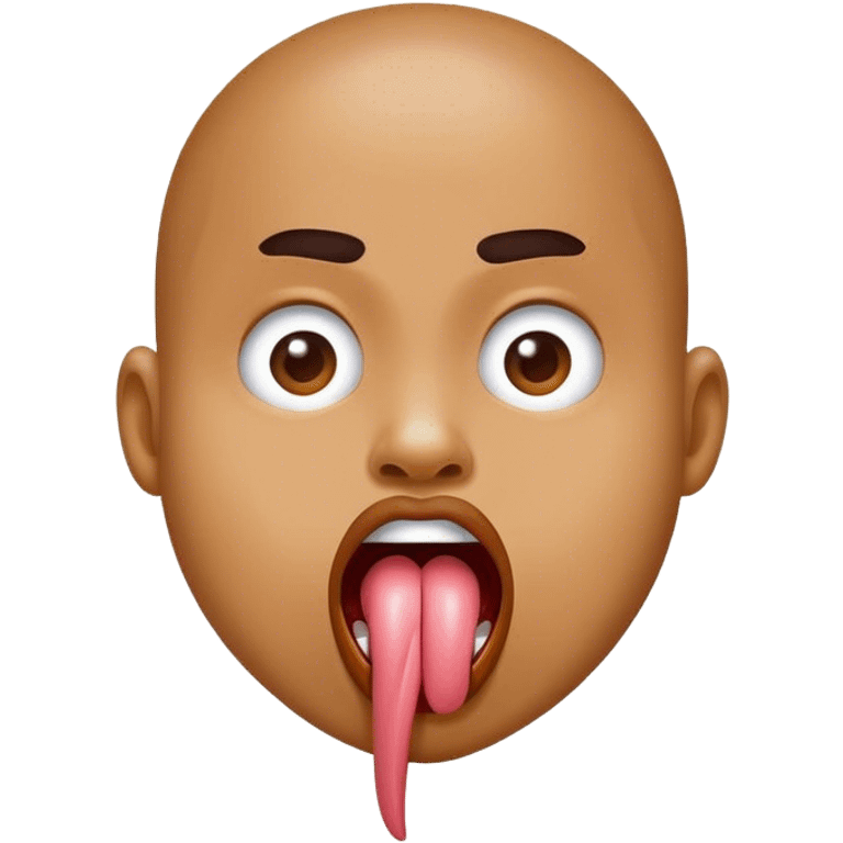 Chango sacando la lengua emoji