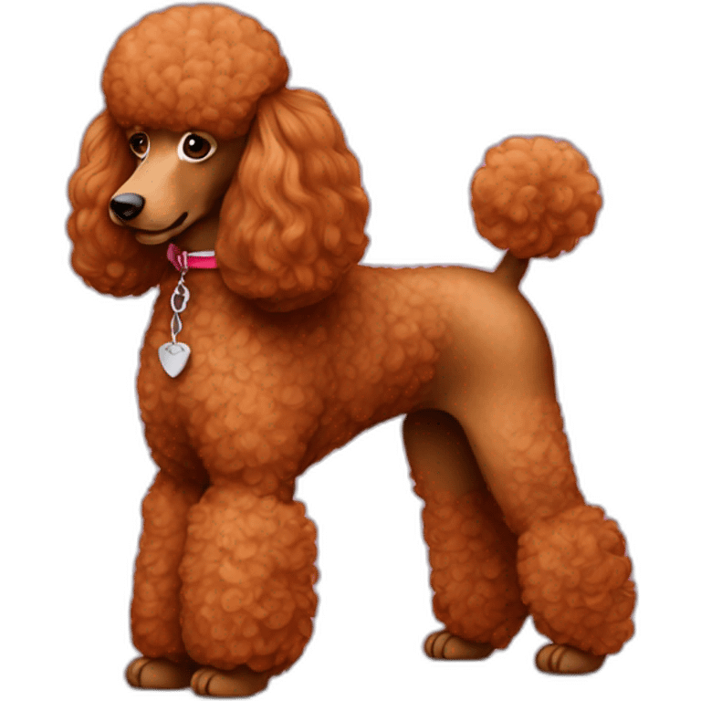 red standard poodle emoji