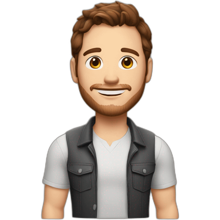 Chris Pratt brunette emoji