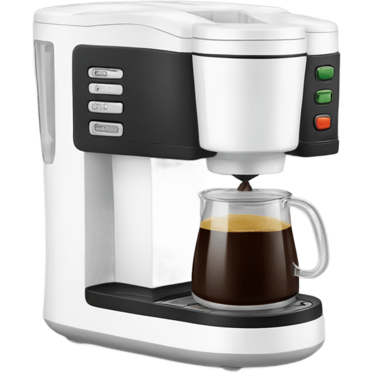 white coffee maker emoji