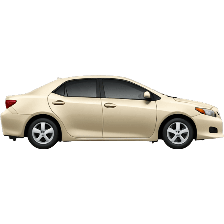 2009 beige toyota corolla emoji