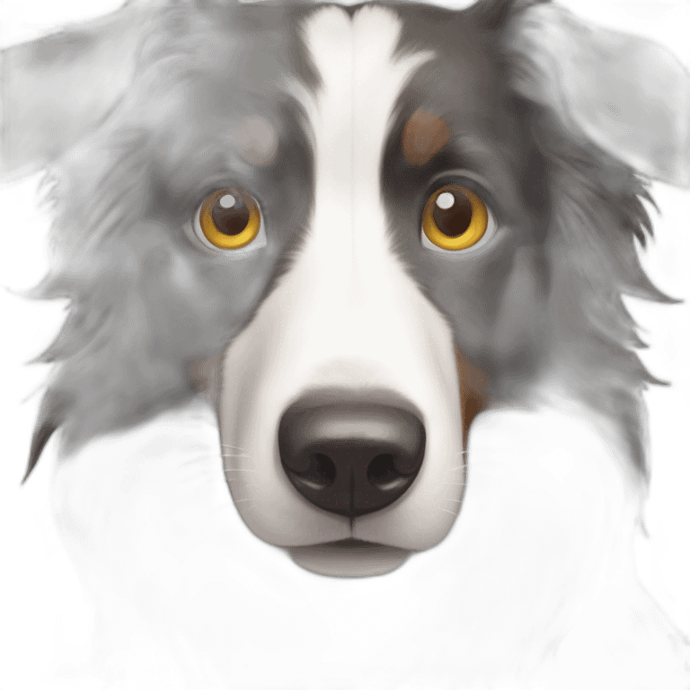 Border collie yeux verron emoji