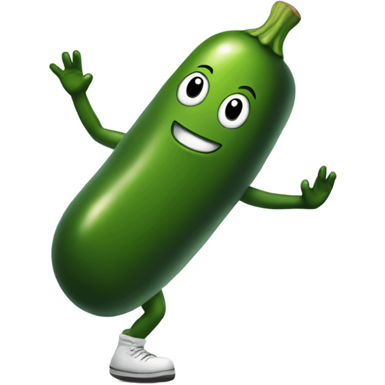 Dancing pickle emoji