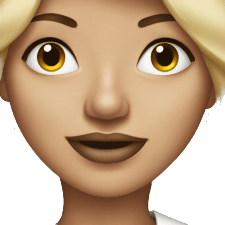 A women dirty blonde singer  emoji