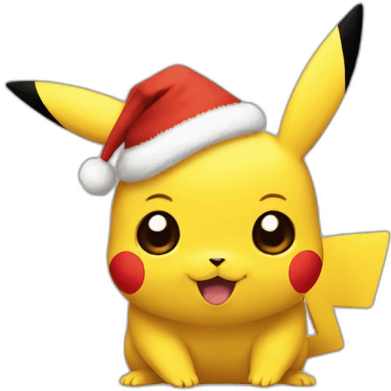 Pikachu Christmas emoji