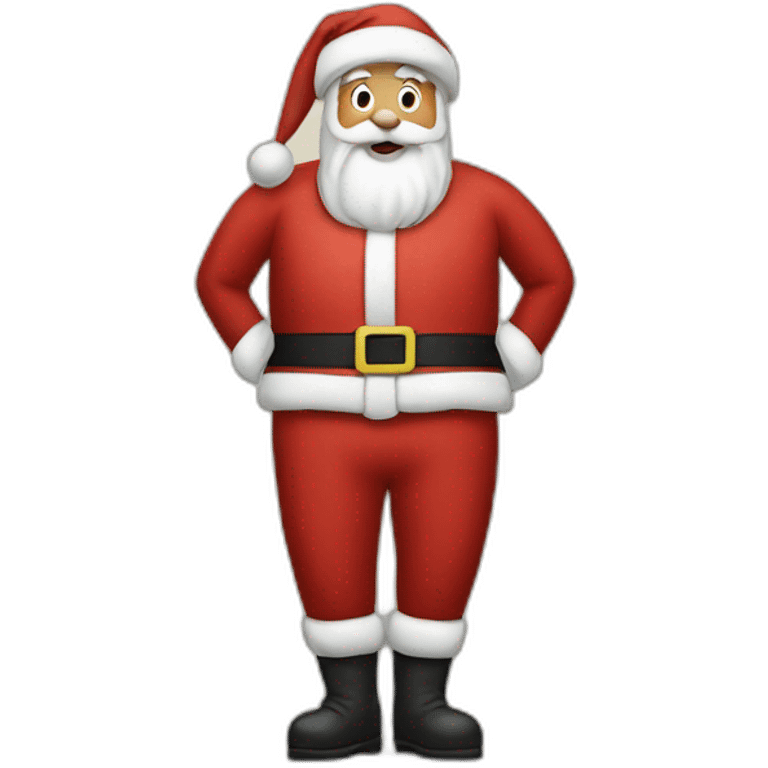 Santa clauss butt emoji