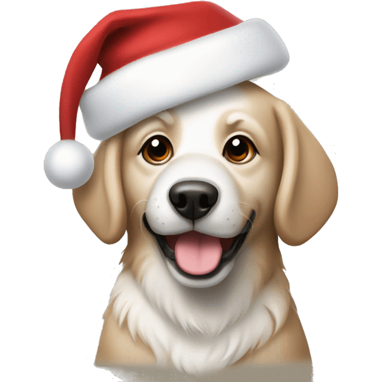 Christmas dog emoji