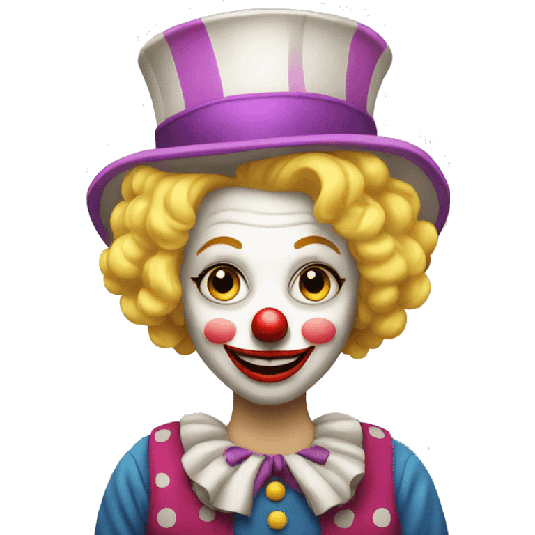 old blonde clown emoji