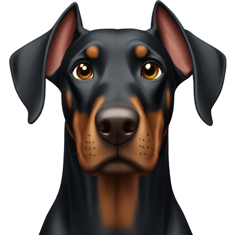 Doberman standing emoji