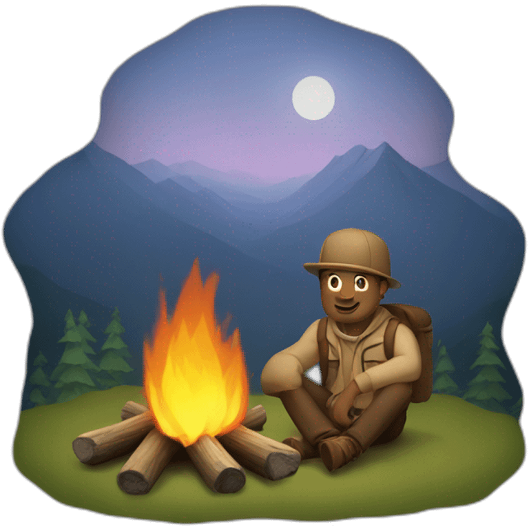 campfire man emoji