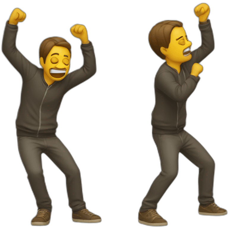 Homme qui dab  emoji