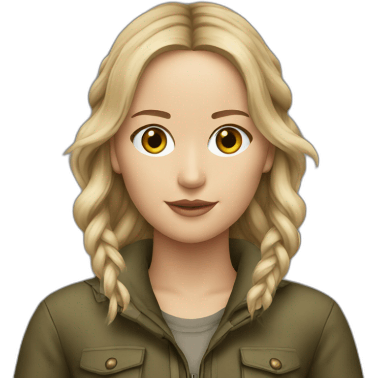 Jennifer Lawrence In hunting clothes emoji