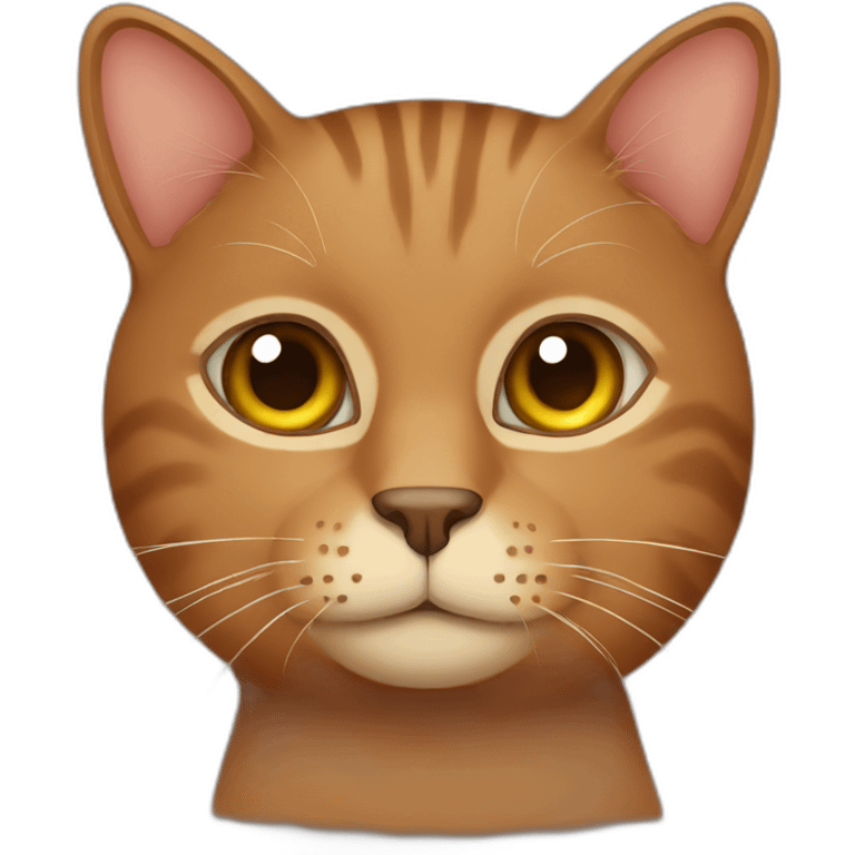 Brown cat emoji