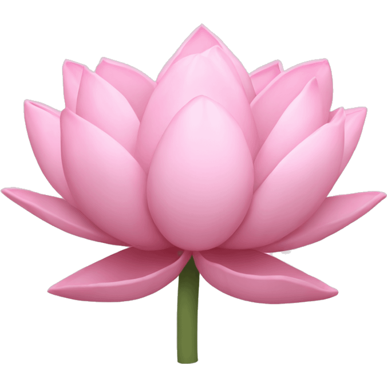 Pastel pink lotus emoji