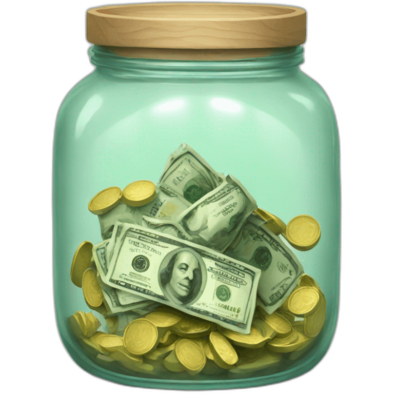 Jar with money  emoji