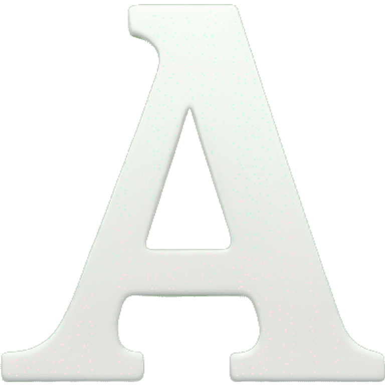 Letter a green emoji