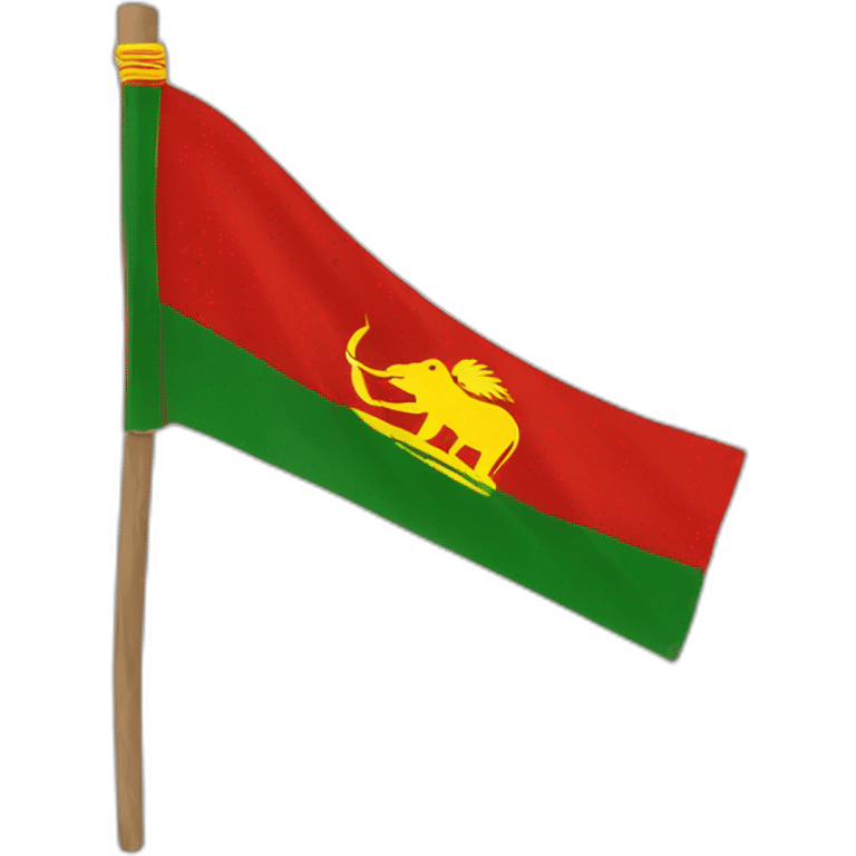 Tamil Eelam flag red emoji