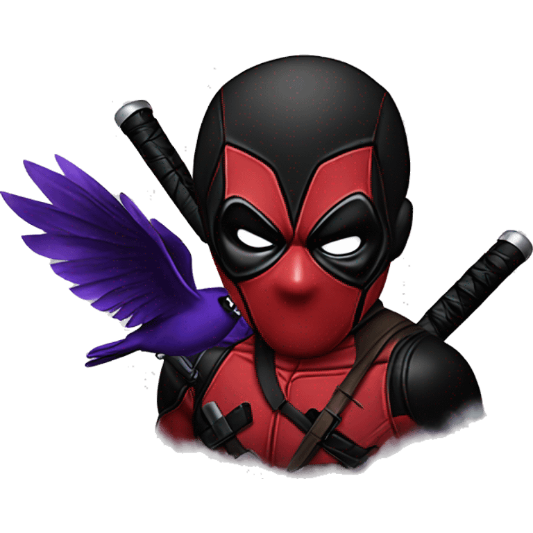 Deadpool on the ravens emoji