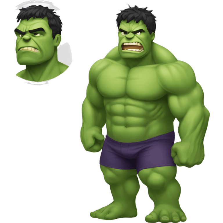 Hulk with big butt emoji