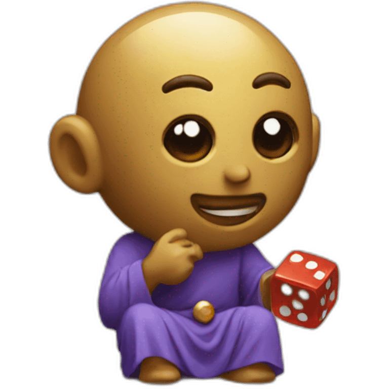 god playing dice emoji