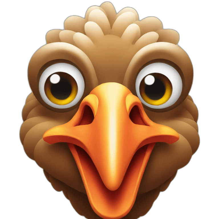 turkey with crossed eyes emoji