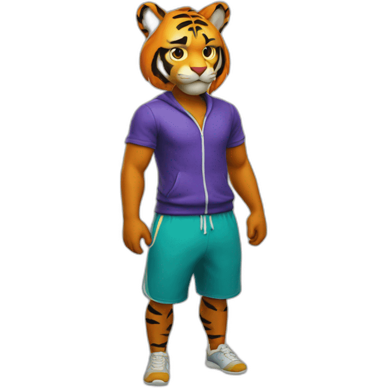 jogging tiger wizard shorts emoji