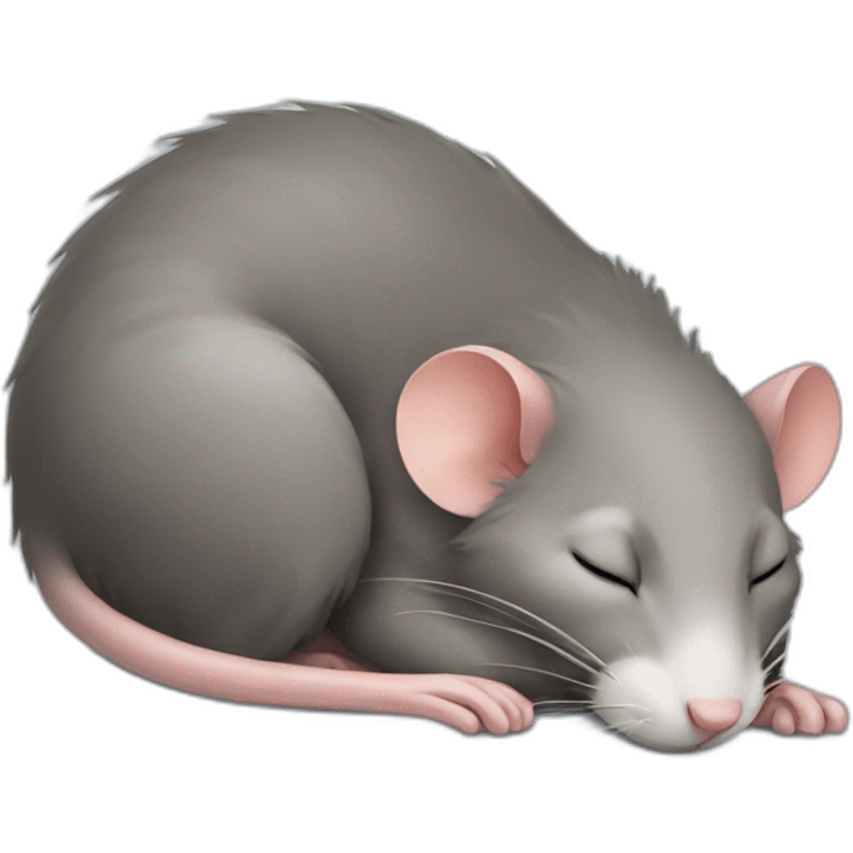 sleeping rat emoji