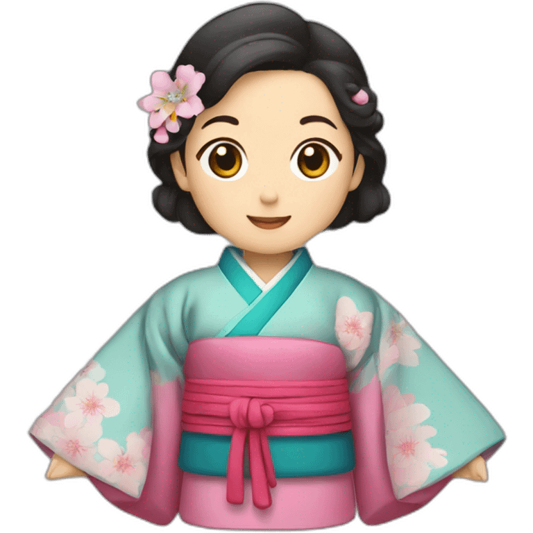 Kimono et hanbok emoji