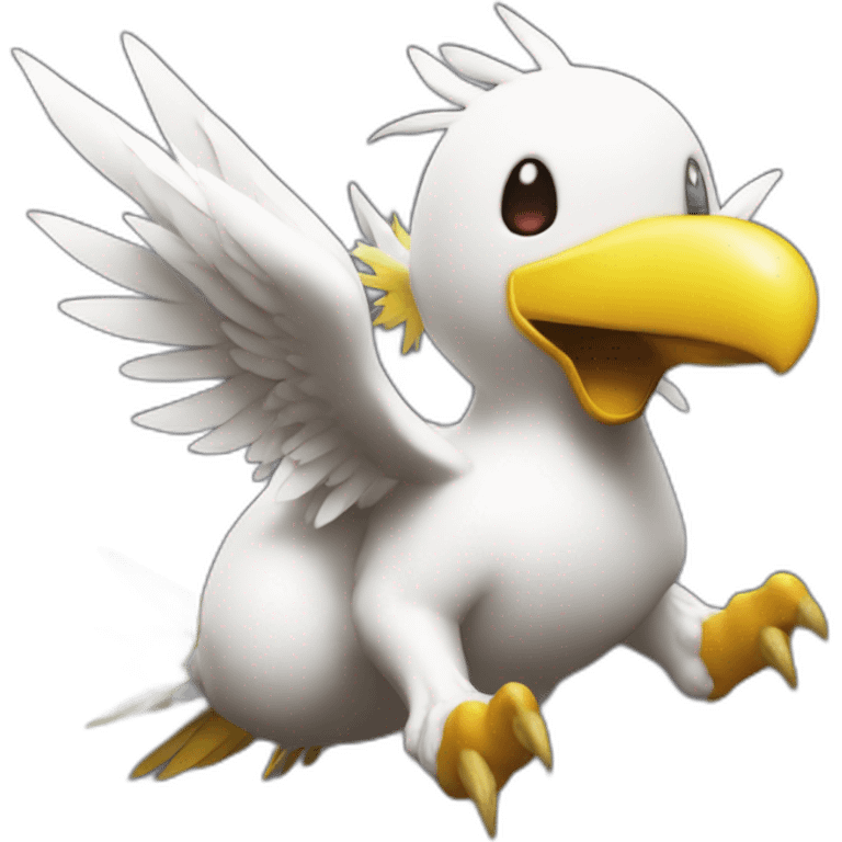 Moogle riding chocobo ff9 emoji