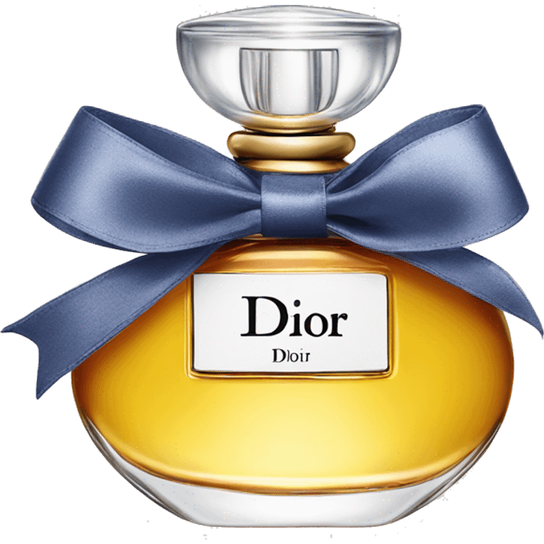 Dior perfume with bow emoji