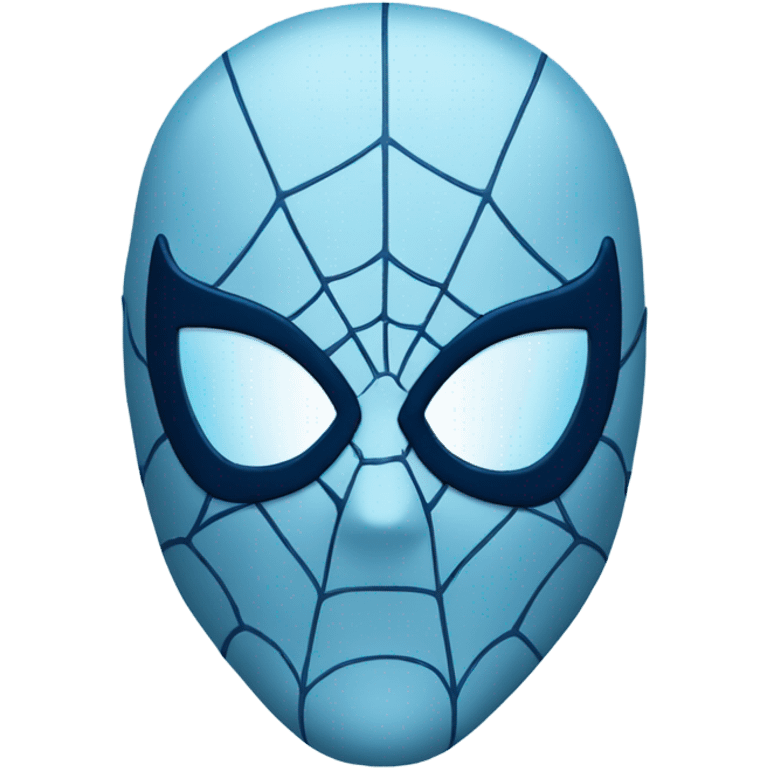 Light blue Spider-Man mask emoji