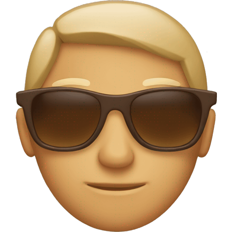 brown thin sunglasses emoji