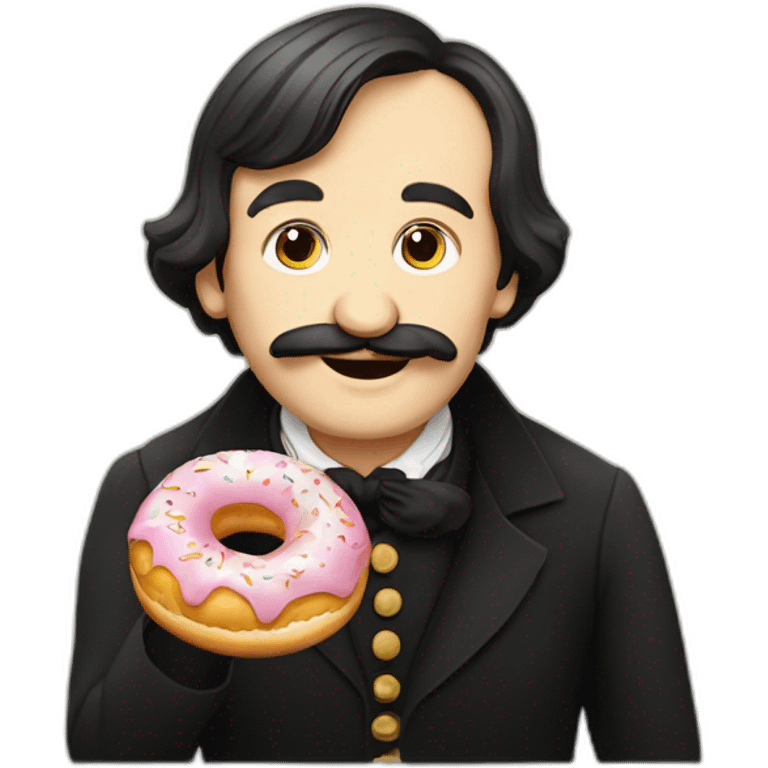 nikolai gogol eating a donut emoji