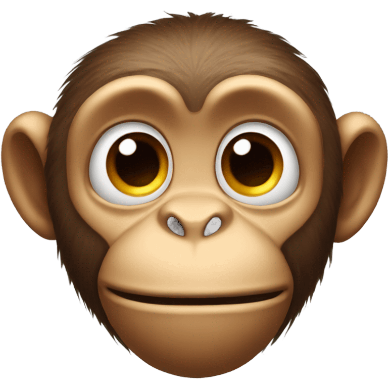 monkey with huge forehead emoji