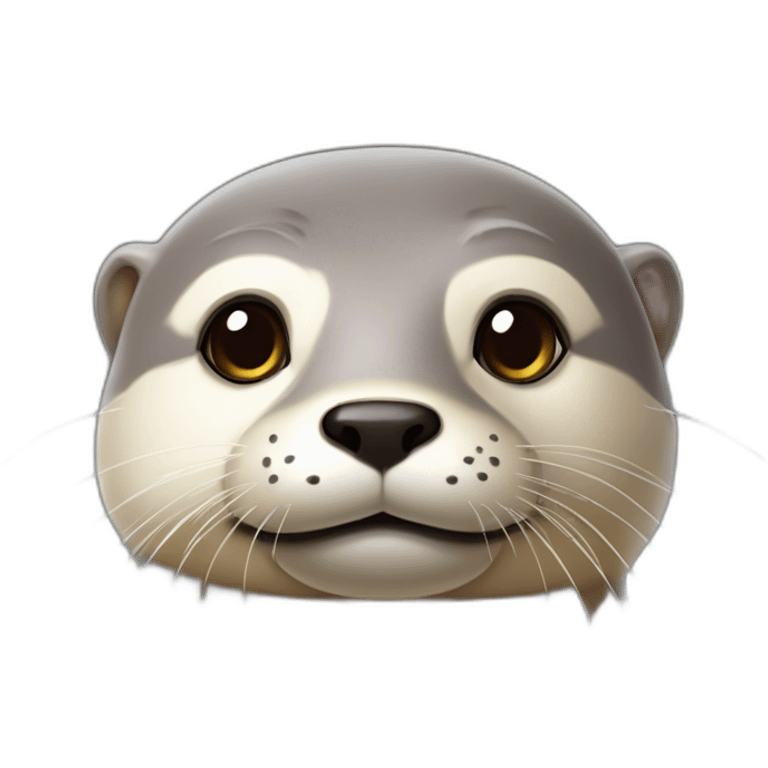 Loutre sur tête emoji