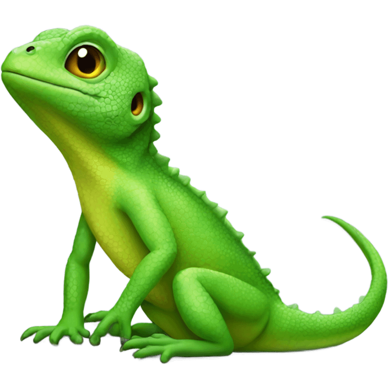 Small green lizard emoji