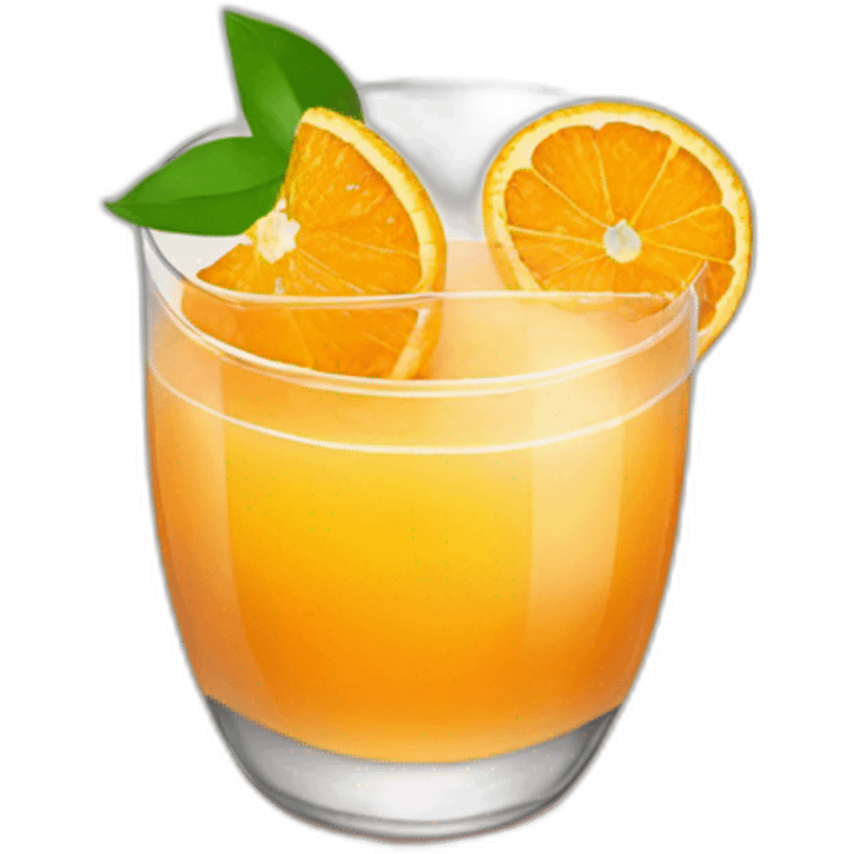 Verre de jus d'orange emoji