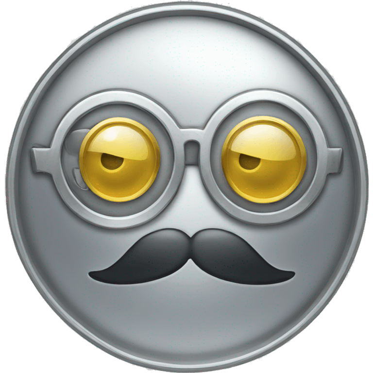 silver coin with monocle emoji